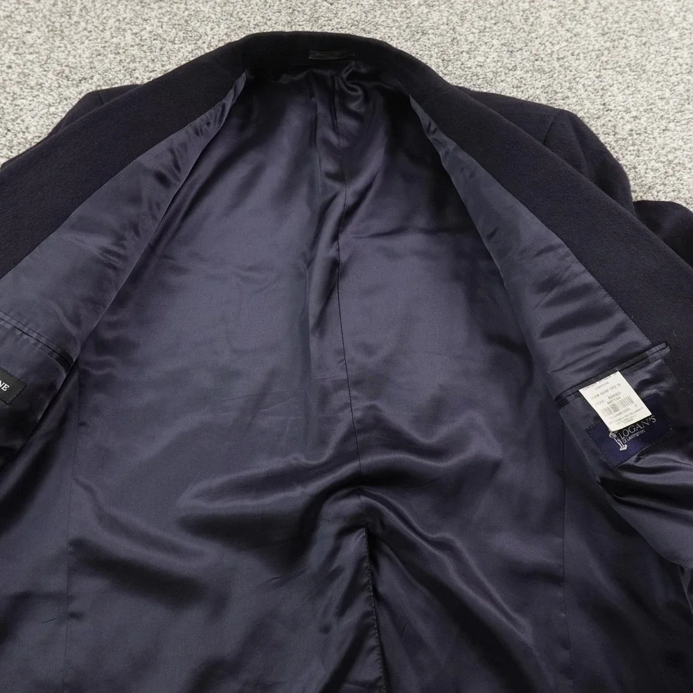 VTG Loro Piana Camel Hair Blazer Mens 50 Blue Sport Coat Suit Jacket Top Canada‎